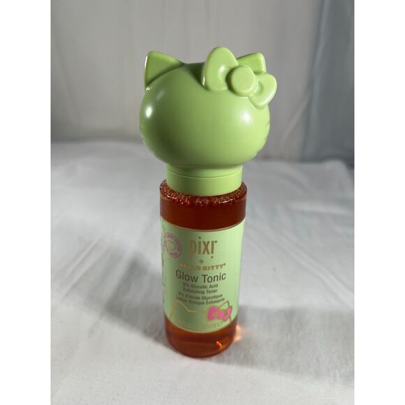 Pixi Hello Kitty Glow Tonic 5% Glycolic Acid Exfoliating Toner 100ml Limited NEW - Picture 3 of 12